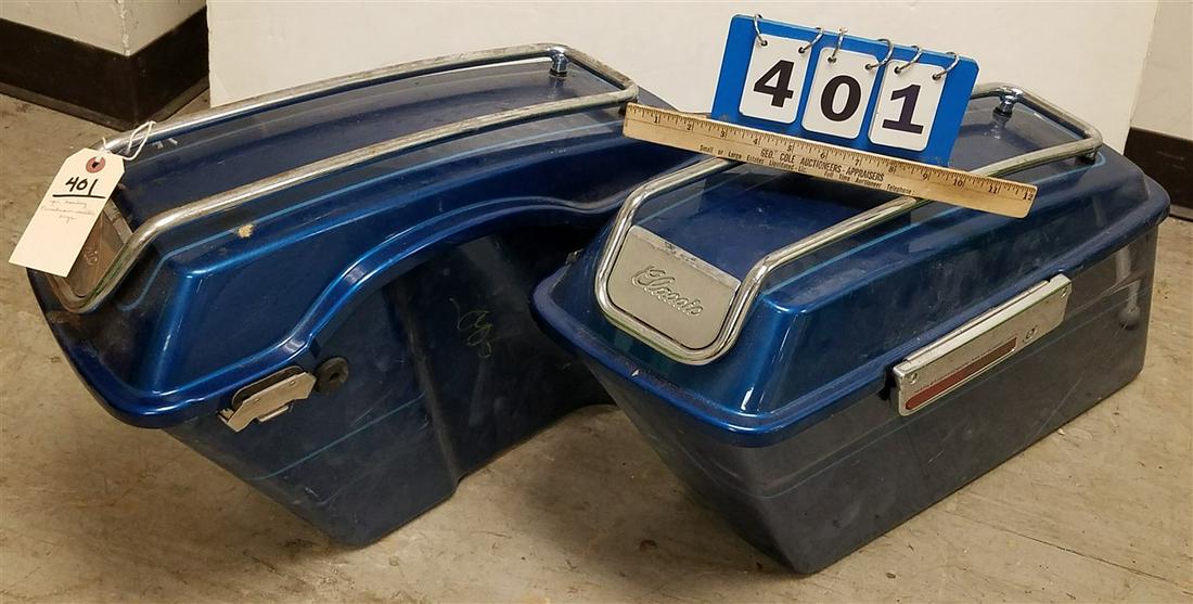 PAIR OF HARLEY DAVIDSON SADDLE STORAGE CONTAINERS: PAIR OF HARLEY DAVIDSON SADDLE STORAGE CONTAINERS