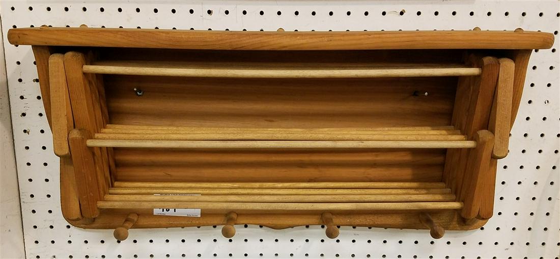 WOODEN DRYING RACK 12"H X 26 1/2"W (1 of 7)