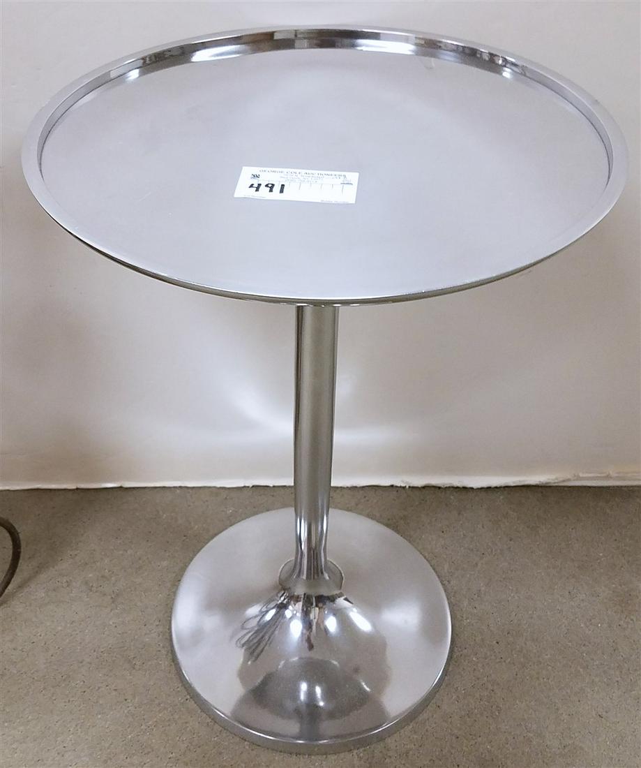 CHROME STAND 20"H X 14 3/4"DIAMETER (1 of 2)
