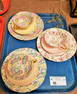 TRAY 3 SHELLY TEA CUPS AND SAUCERS WITH MATCHING PLATES