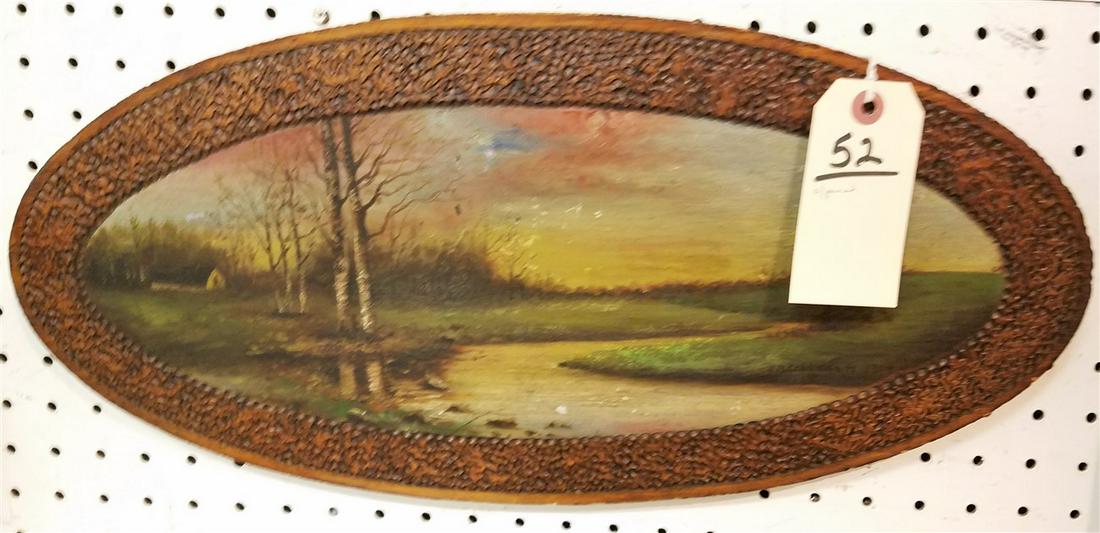 O/ PANEL LANDSCAPE. 9 1/2" X 20" (1 of 2)