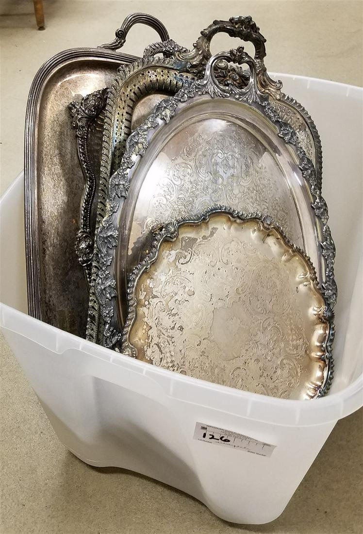 BOX SILVERPLATE TRAYS (1 of 3)