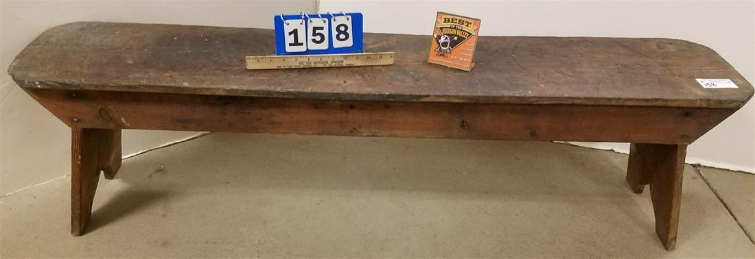 PRIMITIVE BENCH. 16"H X 59"W X 11 3/4"D (1 of 2)