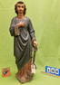 19 TH C. POLYCHROMED FIGURE W/ANCHOR 32.5"