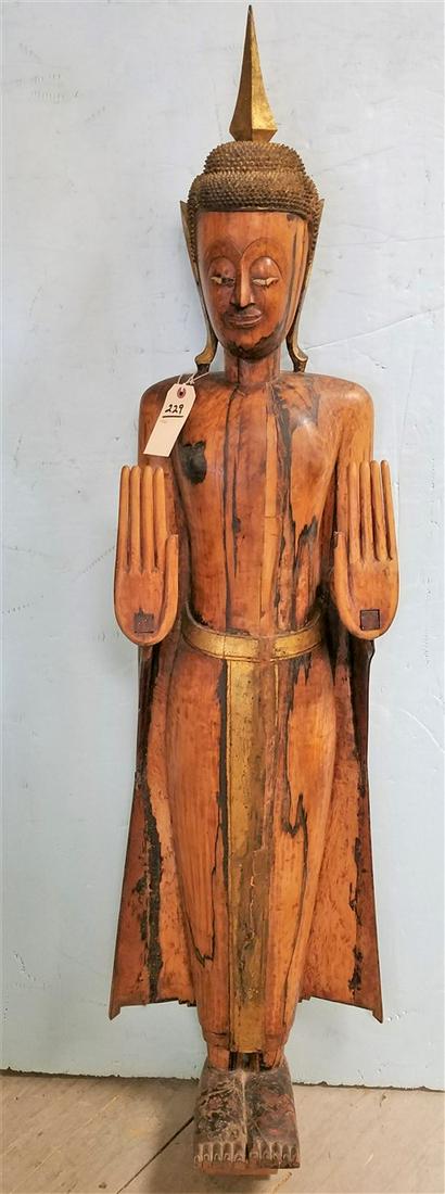 CARVED MARBLE BUDDHA 59-1/2" (1 of 19)