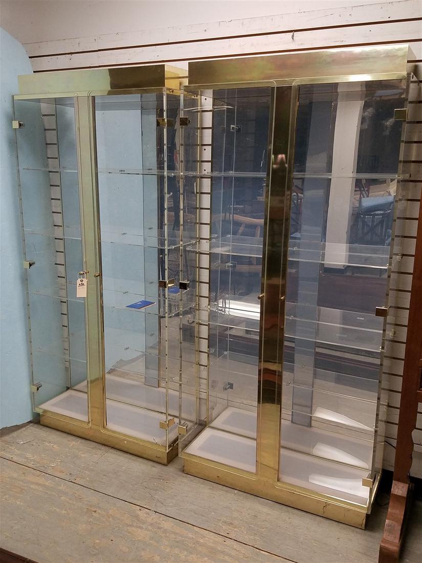 HILL MFG CO PR ACRYLIC SHOWCASES 6'2"H X 35"W X 12"D PR. (1 of 4)