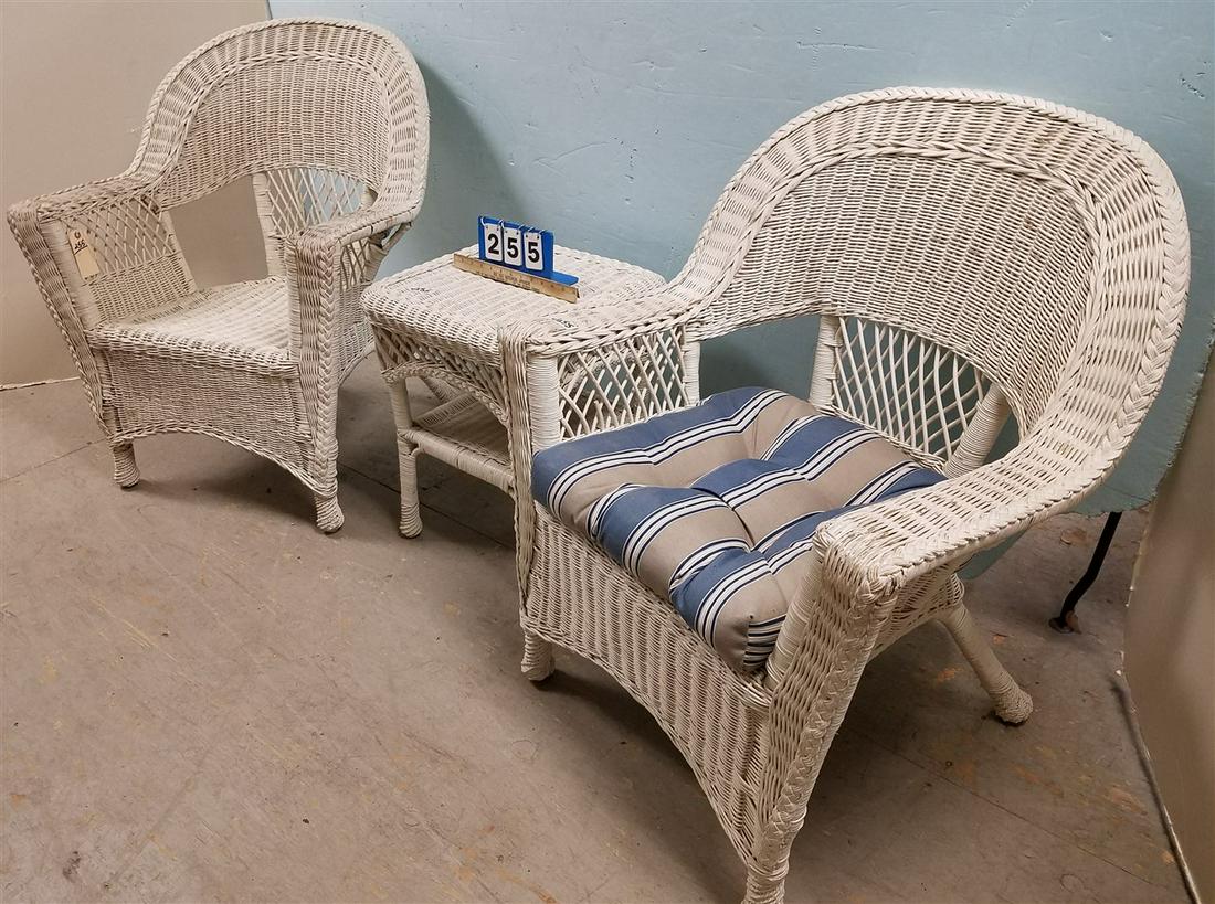PR WICKER ARMCHAIRS + WHICKER SIDE TABLES (1 of 4)