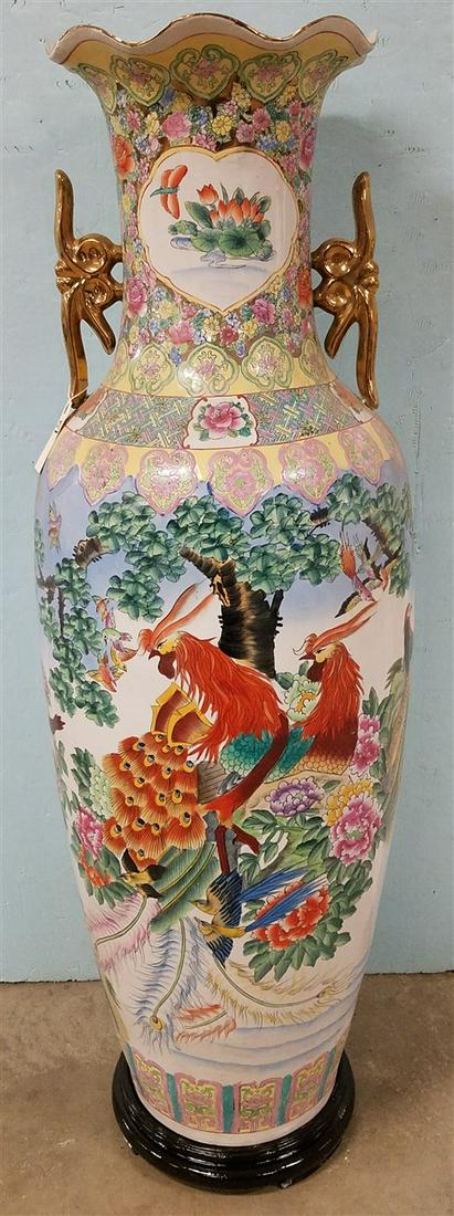 CHINESE PALACE VASE 56"H (1 of 4)