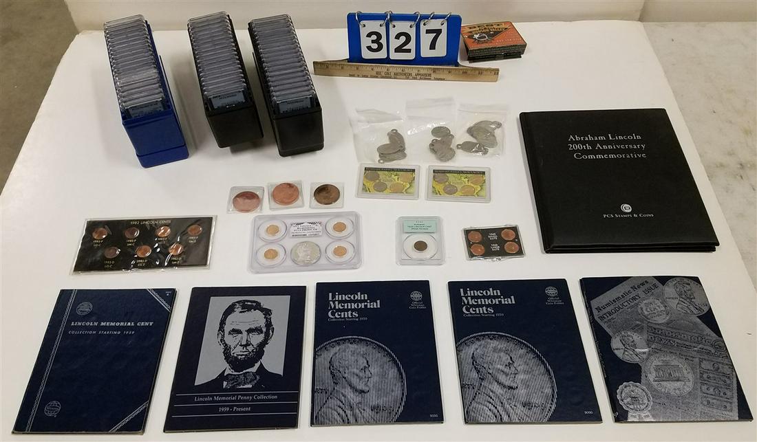 BOX PENNIES WHEAT LINCOLN MEM, MANY SLAB (1 of 6)