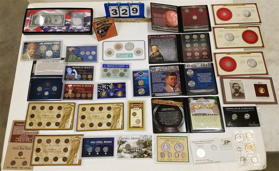 BOX U.S. MINT + PROOF SETS (1 of 8)