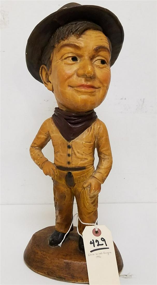 VINTAGE ESCO STATUES OF WILL ROGERS 1972 (1 of 6)