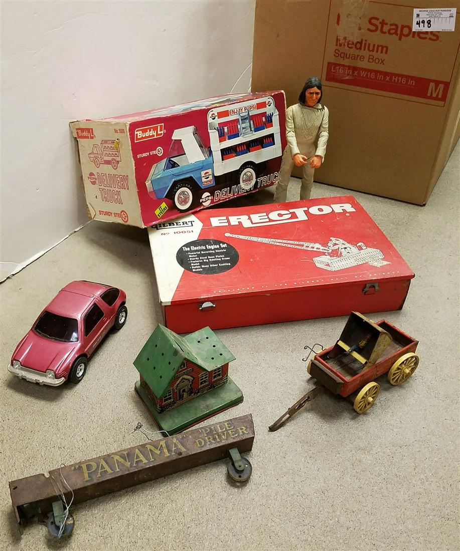 BOX BOXED BUDDY L DELIVERY TRUCK + ERECTOR SET ETC (1 of 4)