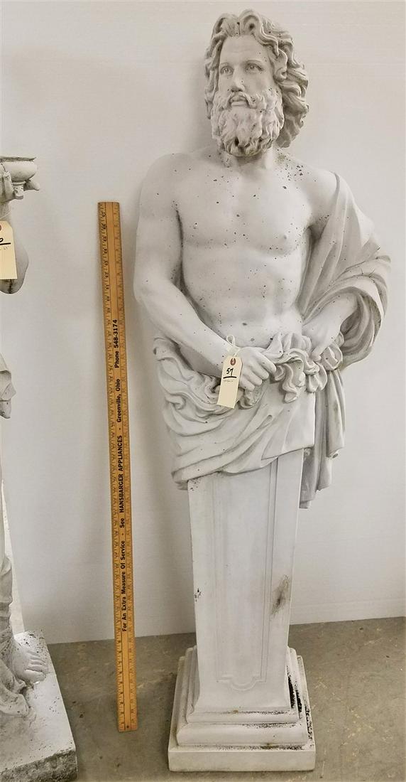 FIBERGLASS 61" BUST ON PEDESTAL (1 of 2)