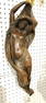 COPPER FEMALE "NIGHT" WALL FIGURE 23"