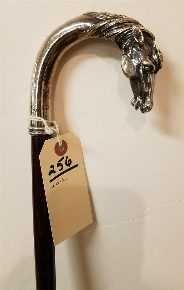 STERL HANDLE CANE HORSE (1 of 3)