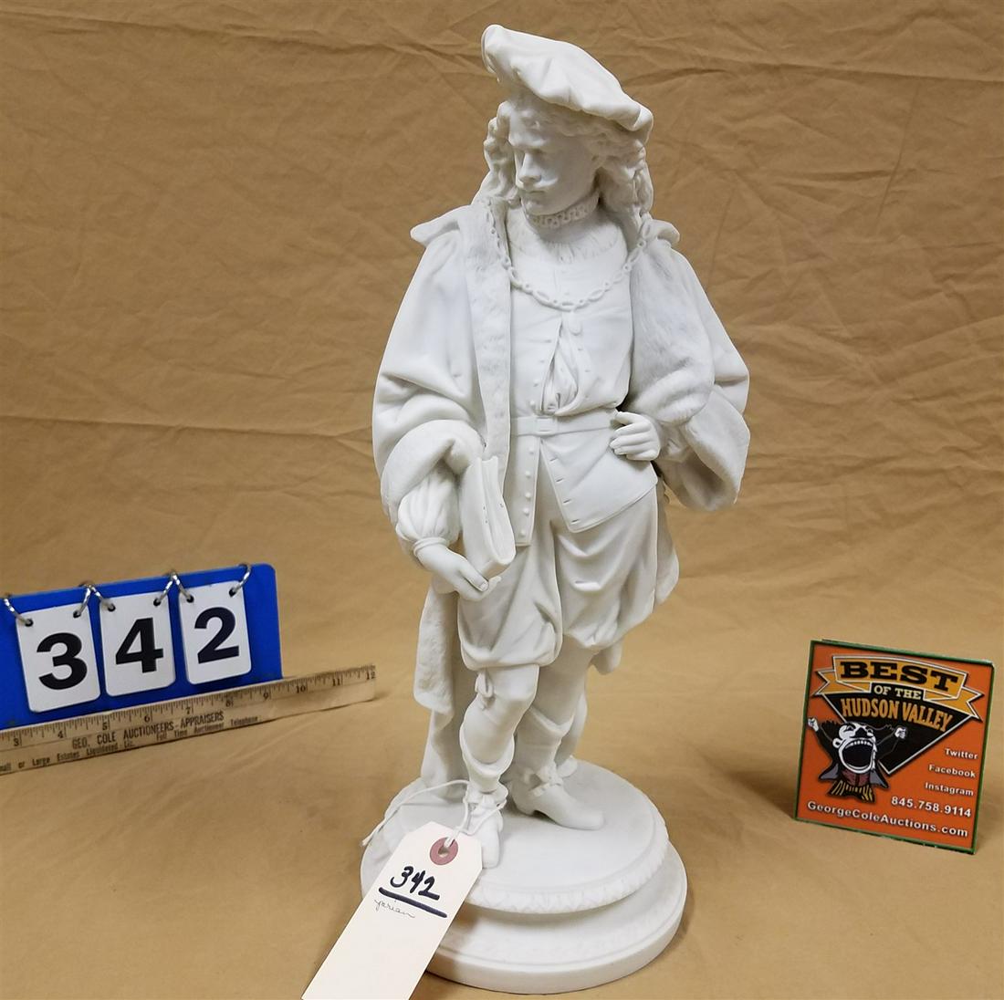 PARIAN STATUE OF A SCHOLAR 16" (1 of 2)