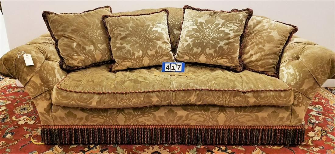 ABC CARPET AND HOME 7'8" UPHOL SOFA: ABC CARPET AND HOME 7'8" UPHOL SOFA