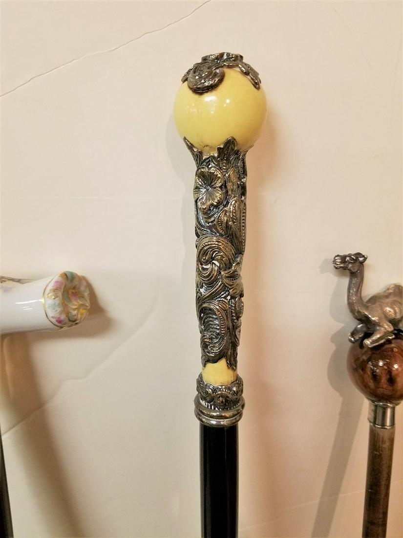 STERL. HANDLE WALKING STICK (1 of 1)