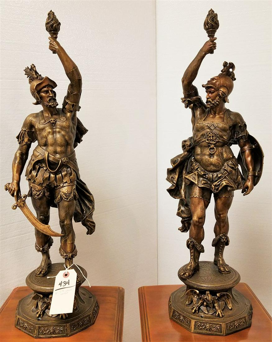 PR. VICT. WHITE METAL ROMAN SOLDIER GARNITURES (1 of 3)