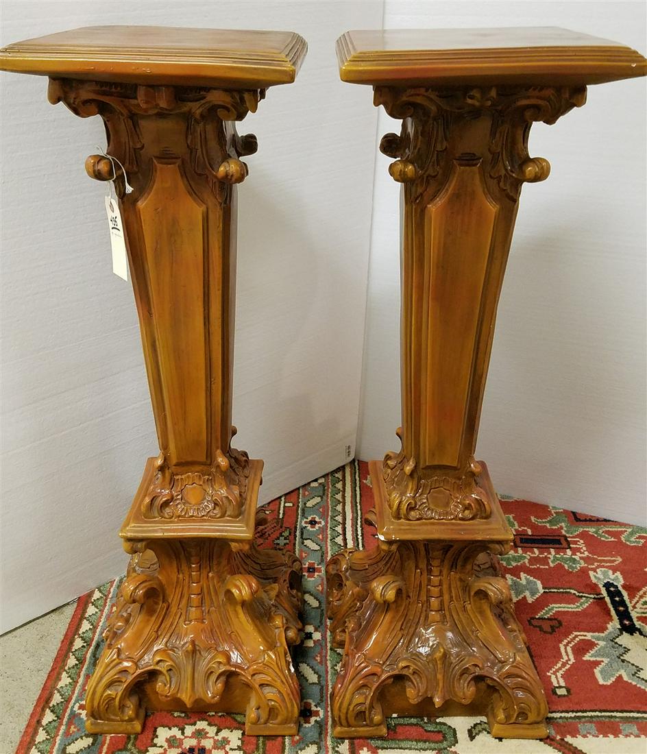 PR. PLASTER PEDESTALS 38 1/2"H X 11 3/4"SQ (1 of 5)