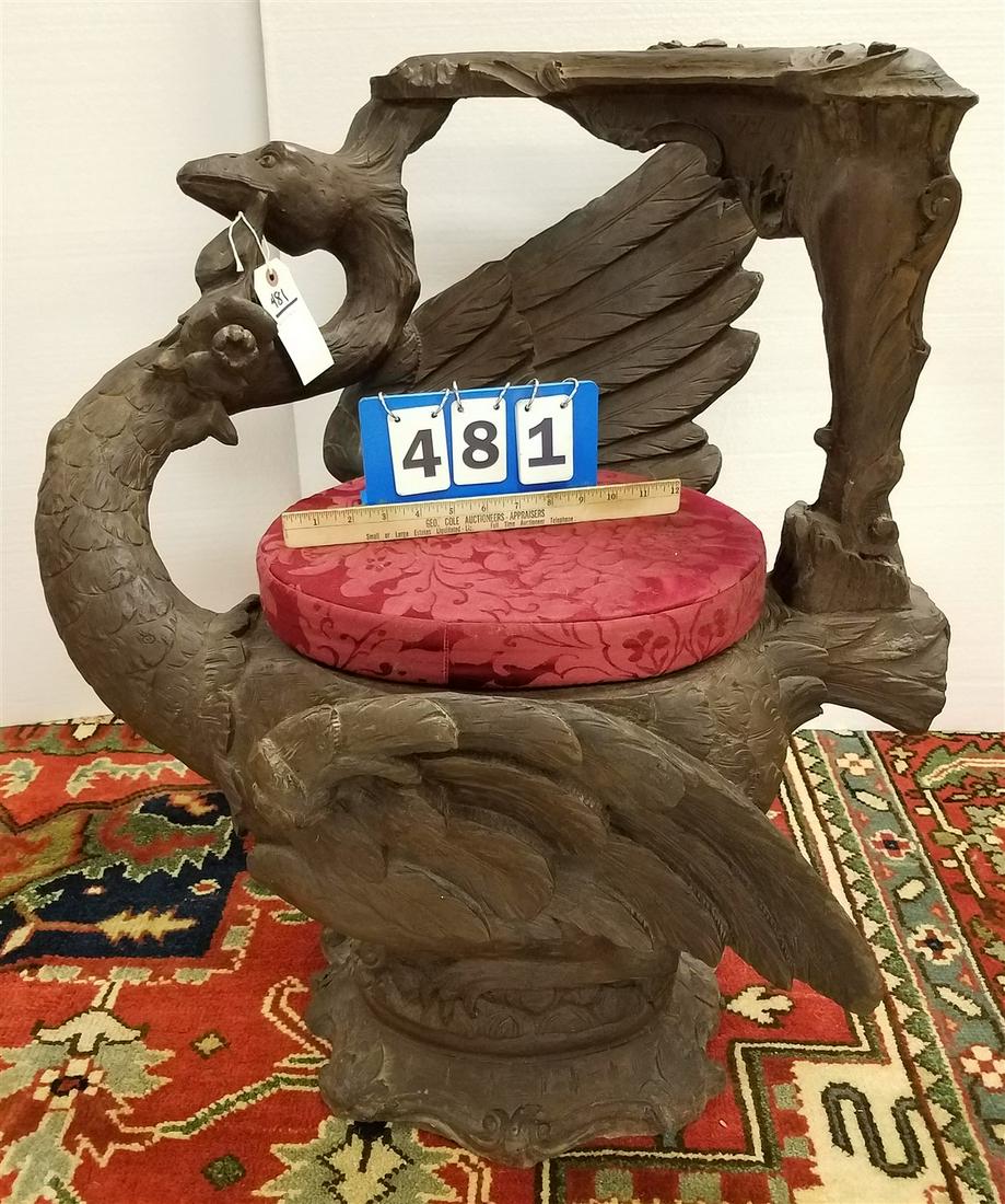 FIBERGLASS SWAN CHAIR 30 1/2"H X 27"W X 24"D: FIBERGLASS SWAN CHAIR 30 1/2"H X 27"W X 24"D
