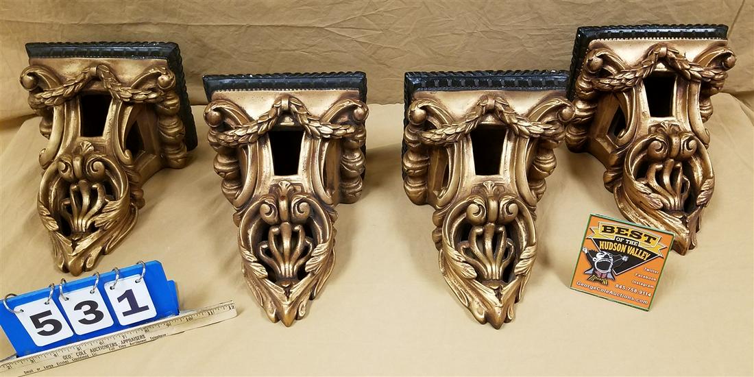 TUB 4 PLASTER WALL SHELVES 12"H X 8 1/2"W X 7 1/4"D (1 of 6)