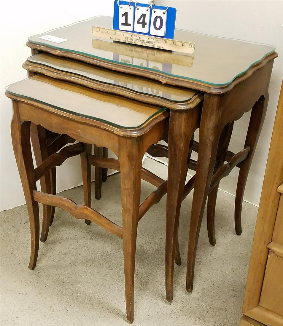 NEST 3 TABLES 25 1/2"H X 24"W X 15"D: NEST 3 TABLES 25 1/2"H X 24"W X 15"D