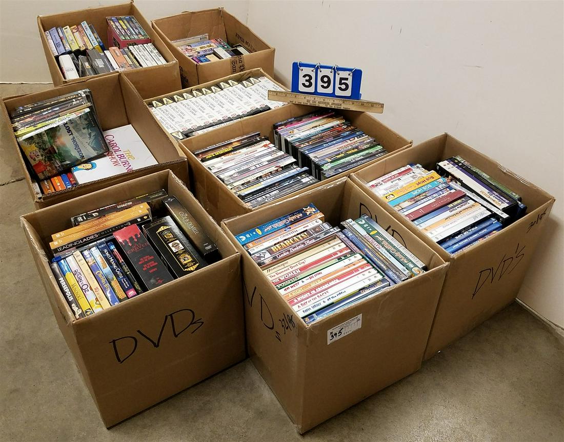 LOT 8 BXS DVDS AND 8 TRACK TAPES (1 of 9)