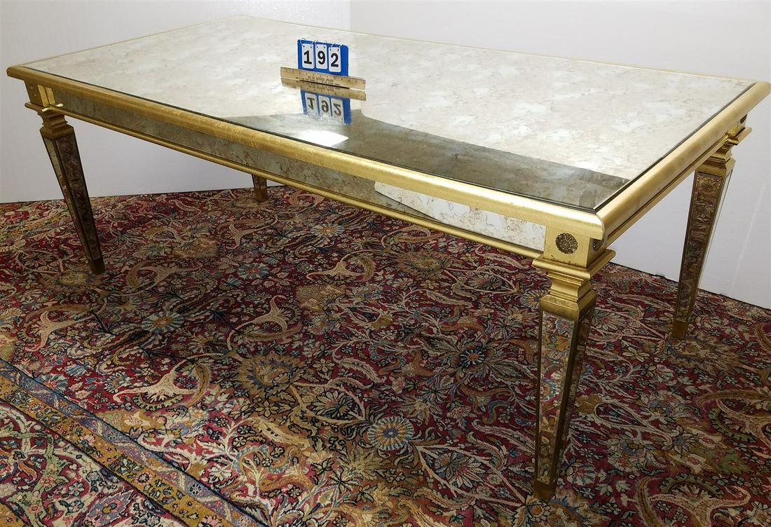 ELEGANCE INC. MIRRORED DINIG TABLE 40"W X 6'7"L: ELEGANCE INC. MIRRORED DINIG TABLE 40"W X 6'7"L