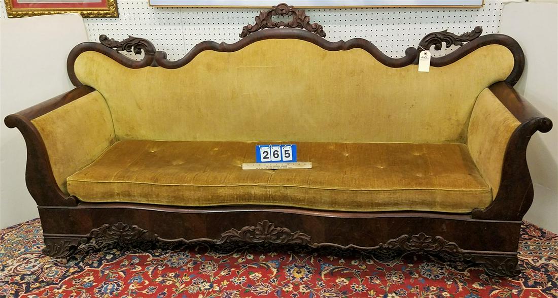 EMPIRE MAHOG SOFA 7' (1 of 2)