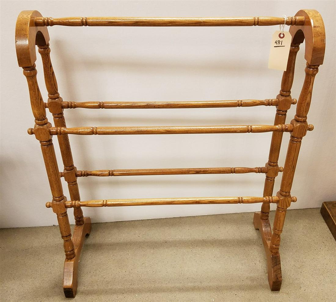 OAK TOWEL STAND: OAK TOWEL STAND