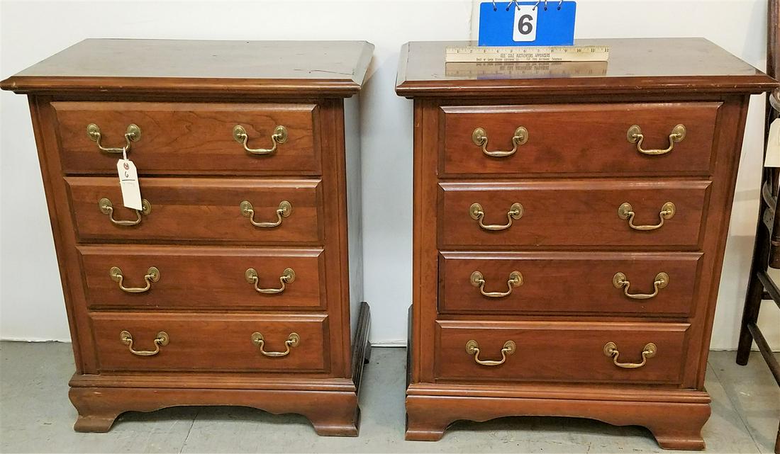 PR CHERRY 4 DRAWER END STANDS 31"H X 26"W X 16 1/2"D (1 of 2)