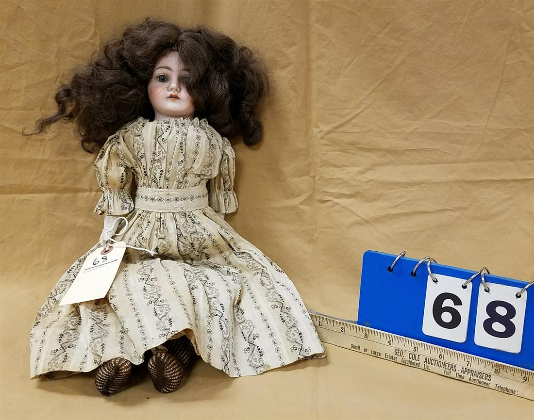 BISQUE HEAD DOLL HEUBACH KID BODY 17 1/2" (1 of 4)