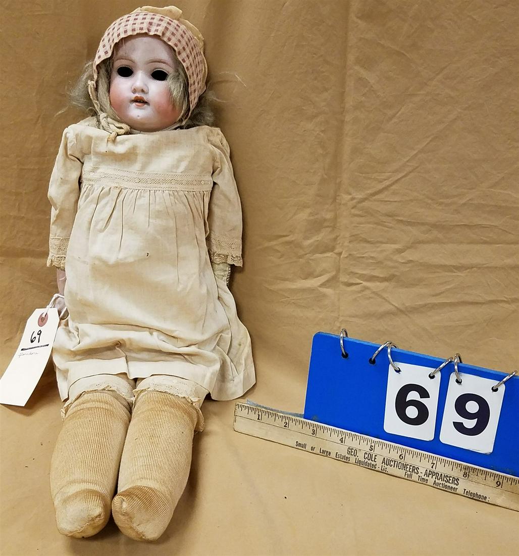 BISQUE HEAD DOLL FLORA DORA 22" (1 of 3)