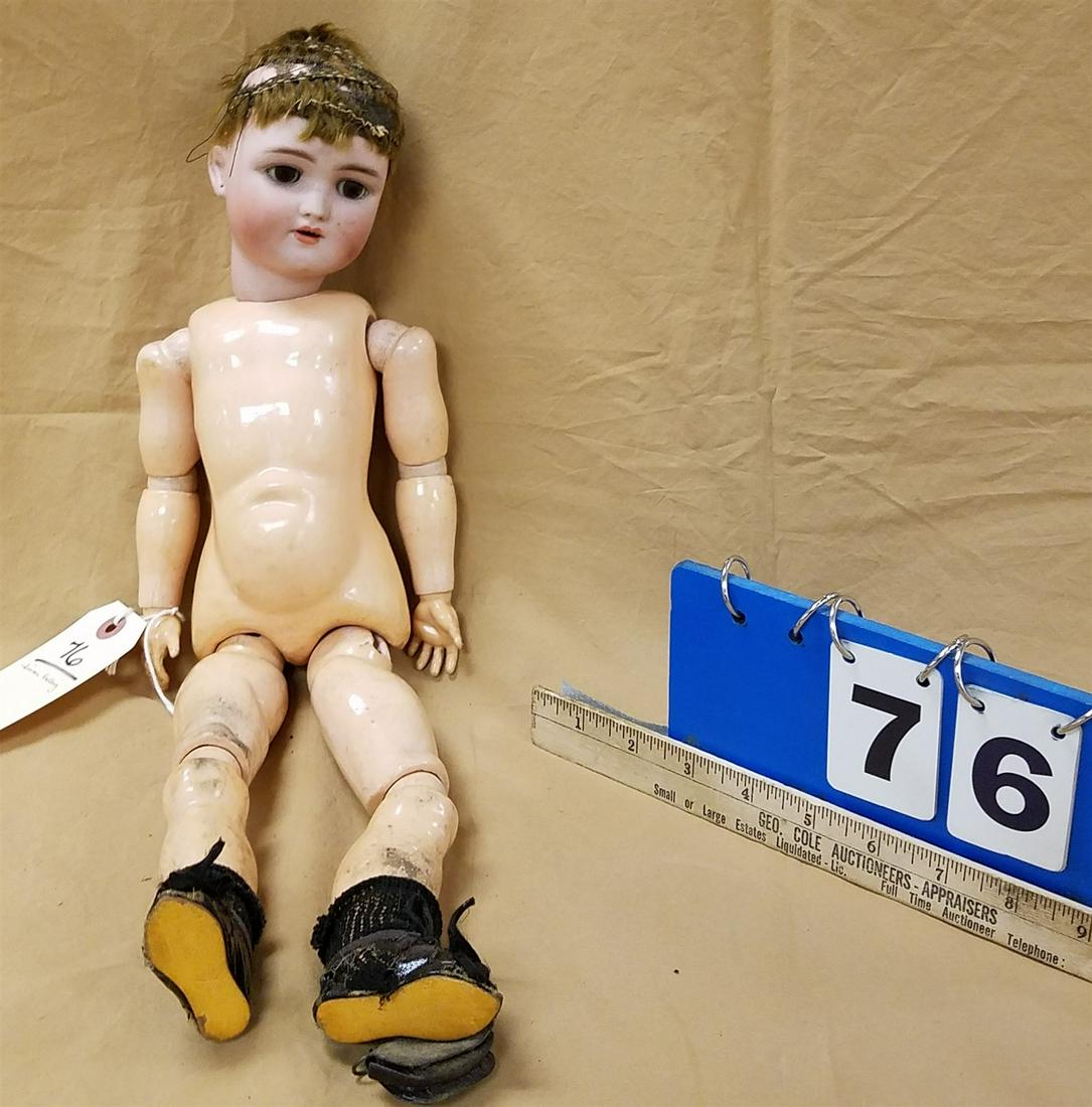 BISQUE HEAD DOLL SIMON HALBIG JOINTED COMPO BODY 18" (1 of 7)
