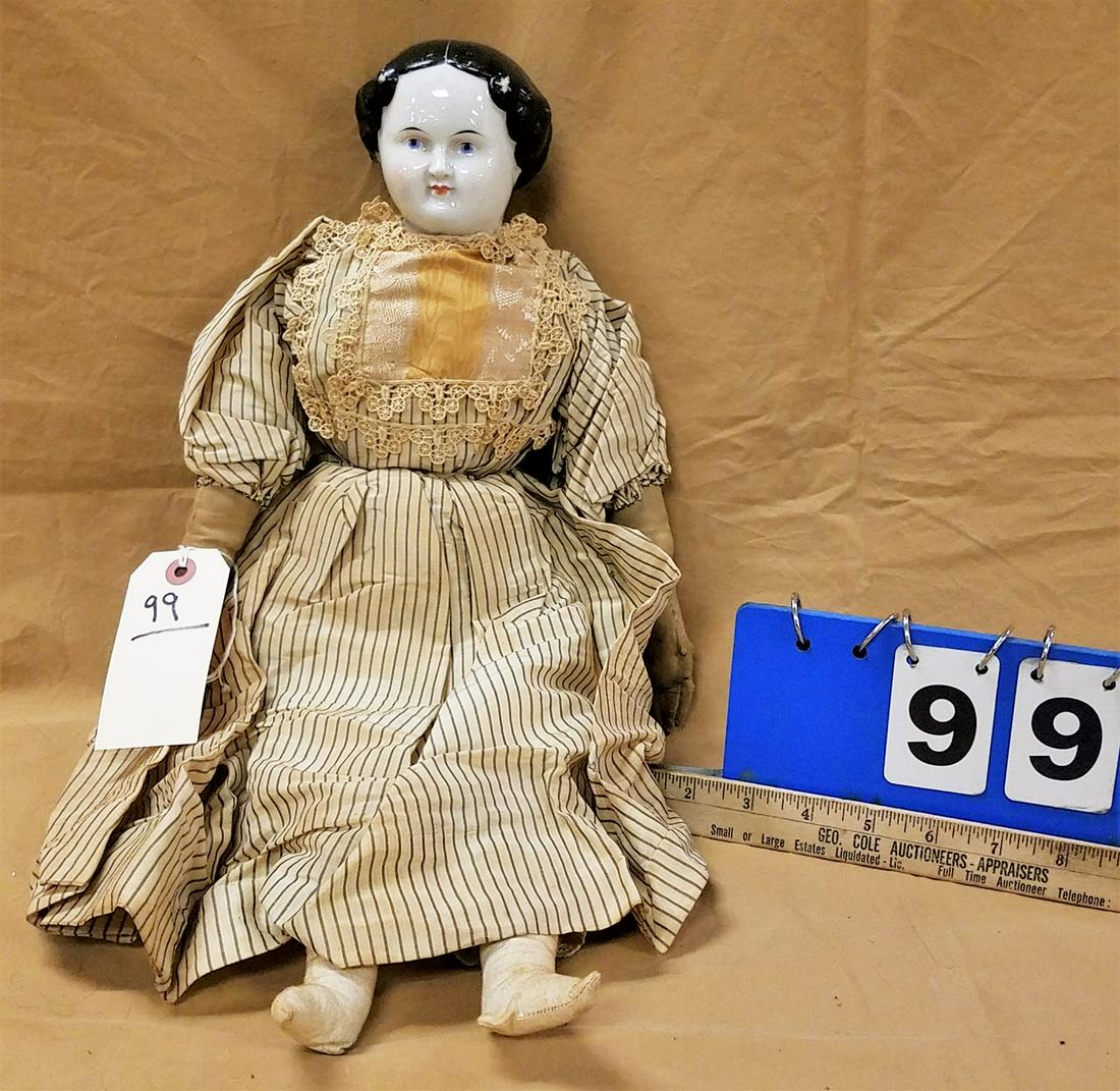 CHINA HEAD DOLL 21" (1 of 2)