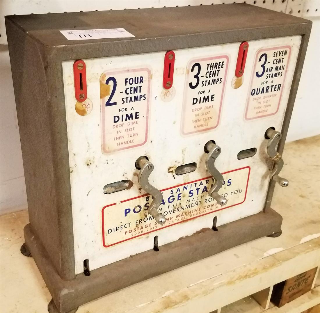 METAL POSTAGE STAMPS DISPENSER 14"H X 15 1/2"W X 6 1/2"D (1 of 3)