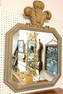 GILTWOOD & PTD. FRAMED MIRROR 41"H X 30"W