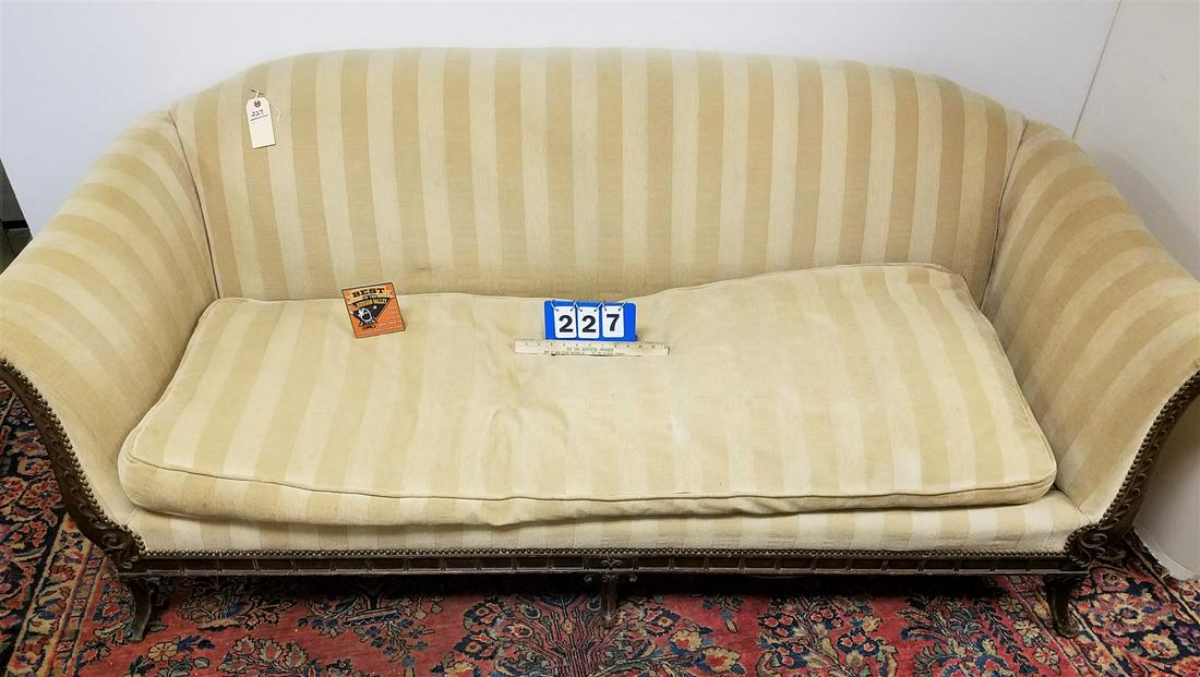 40'S WALNUT FRAME DOWN FILLED SOFA (1 of 4)