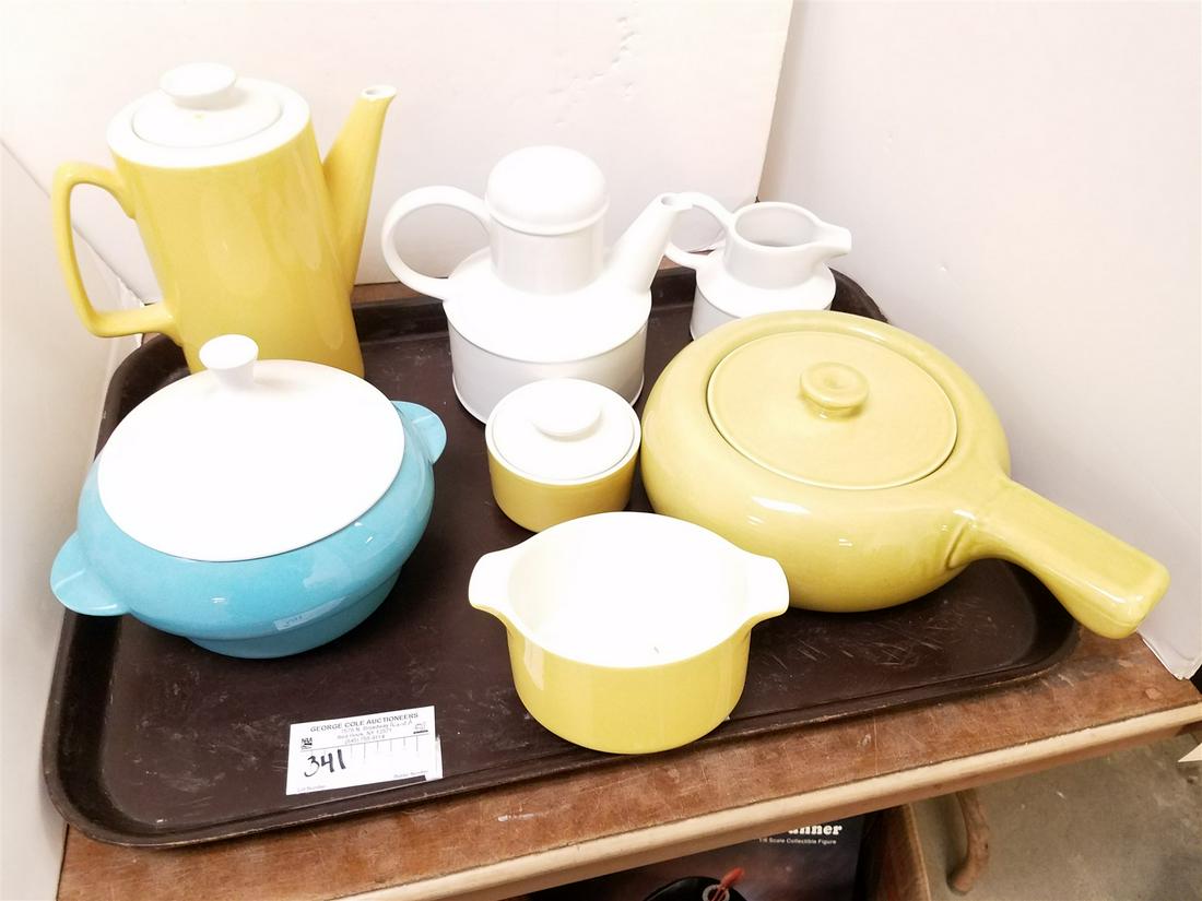 TRAY MID CENTURY CERAMICS RUSSELL WRIGHT, MIDWINTER ENGLAND, CALIF ETC (1 of 3)