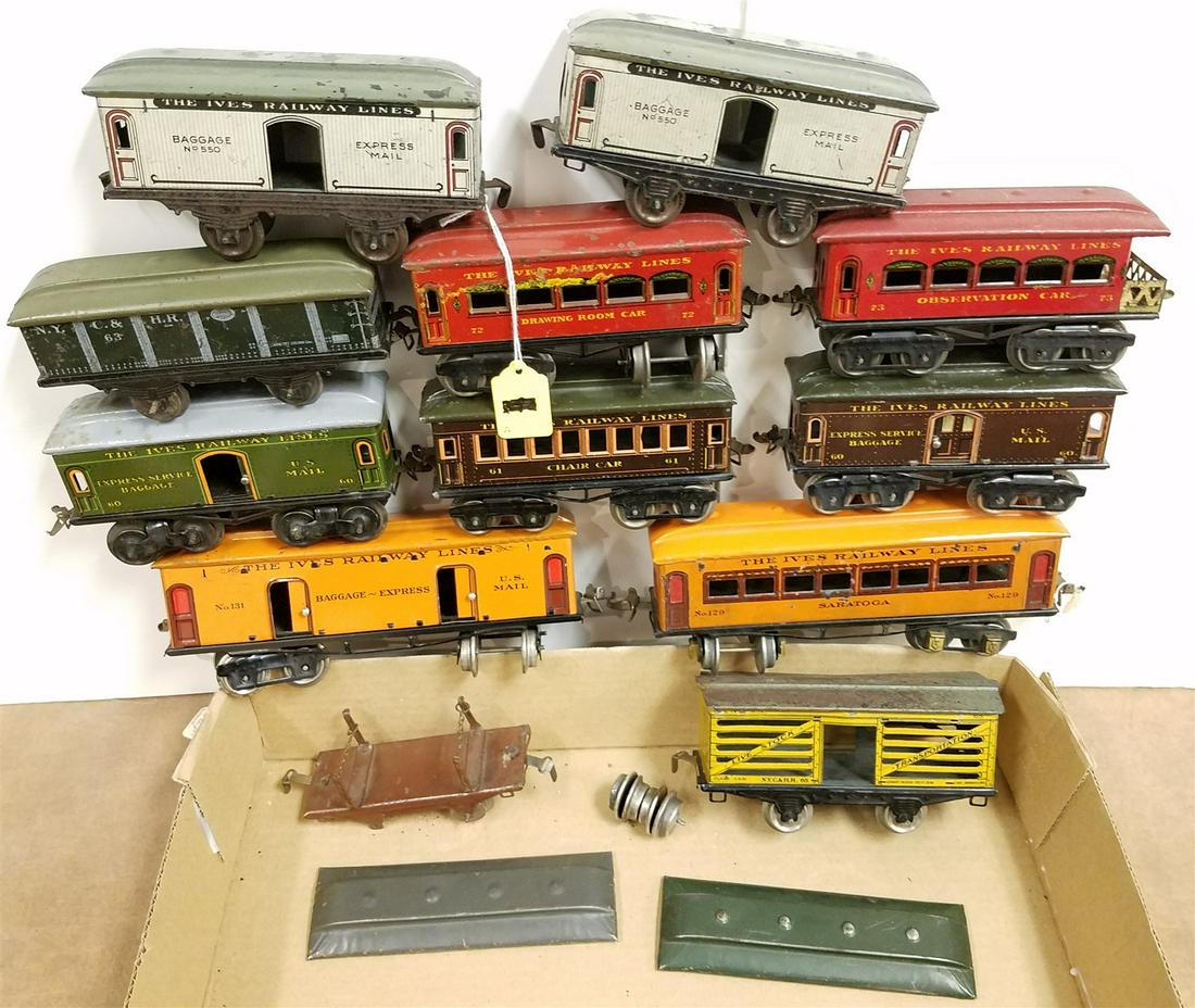 TRAY 11 IVES TRAIN CARS (1 of 2)