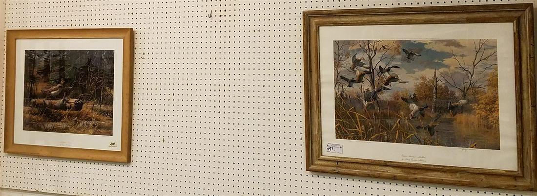 PR. FRAMED LITHOS "OCTOBER INTERLUDE" BY HARRY ADAMSON 29/30 & "NORTHWOODS GROUSE" BY GARY MOSS (1 of 9)