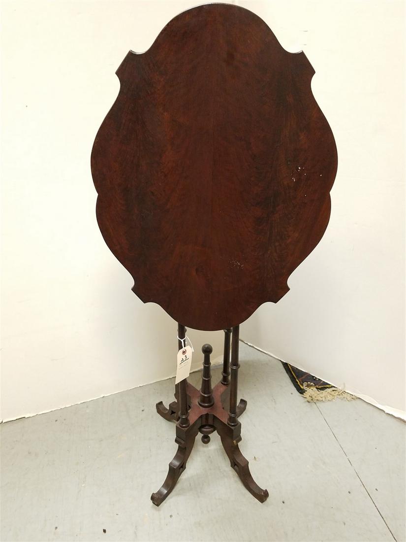 19TH C MAHOG TILT TOP SIDE TABLE 30 1/2"H X 19 1/4"W X 26"D CORDTS MANSION (1 of 4)
