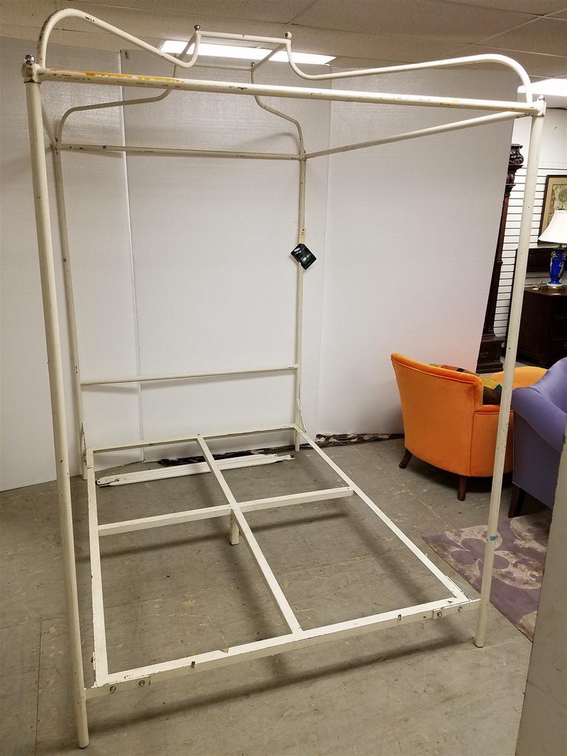 METAL CANOPY BED 7'6"H X 5'7"W X 77" CORDTS MANSION (1 of 5)