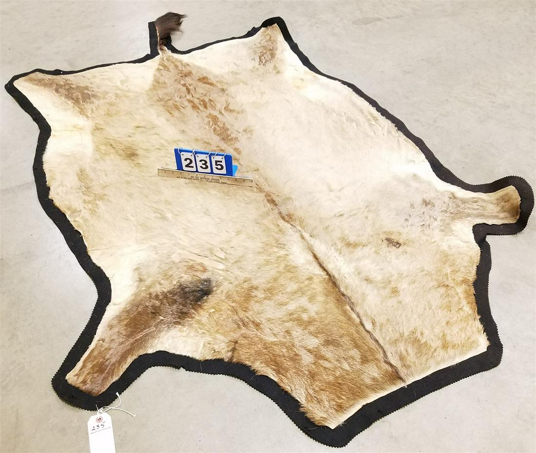 ANIMAL HIDE RUG 81" X 52" (1 of 3)