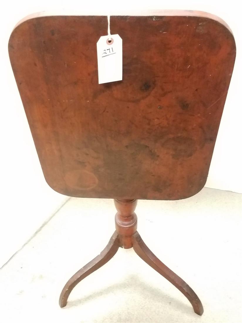 18TH C CHERRY TILT TOP CANDLESTAND 29-1/2"H X 17"W X 22"D CORDTS MANSION (1 of 5)