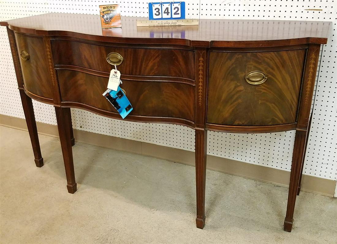 HEPPLEWHITE STYLE INLAID MAHOG SIDEBOARD 37"H X 66"W X 24"D CORDTS MANSION (1 of 3)