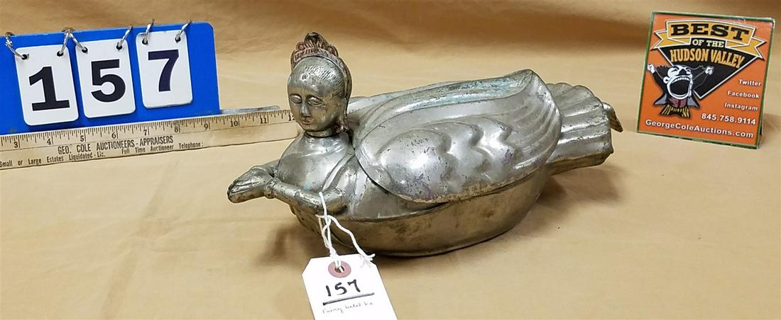 METAL FAIRY BETEL BOX 6 1/2"H X 13"L X 5 1/2"W FOR BETEL NUTS (1 of 4)