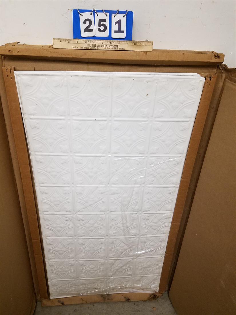 NEW BX'D 15 4' X 2' TIN CEILING PANELS (1 of 3)