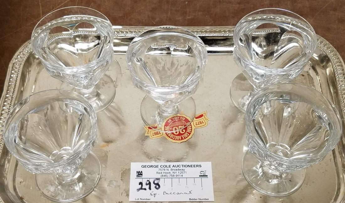 TRAY 5 BACCARAT STEMWARE 3"H X 2 1/2" DIAM. (1 of 1)